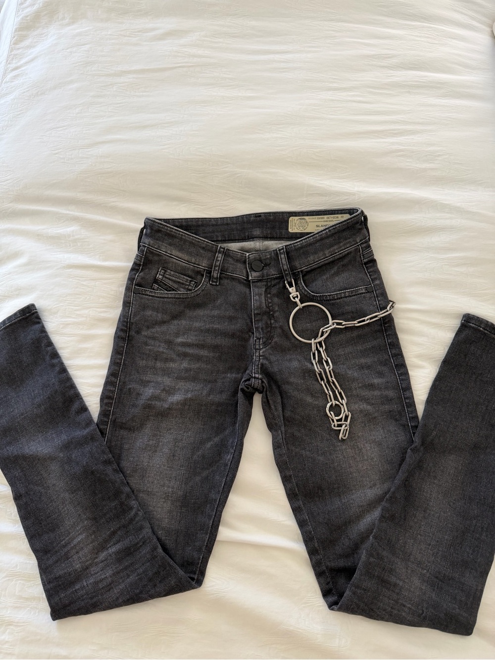 Diesel Slandy-Low Super Slim Skinny Jeans in Black